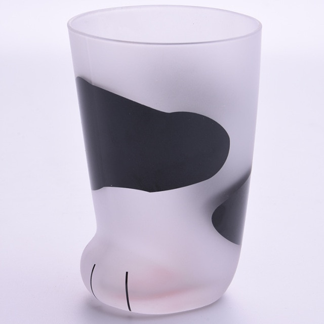 Black Abstract 3D Cat Paw Cup