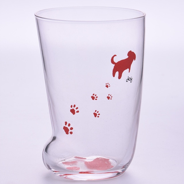 Red Dog with Paw 3D Cat Paw Cup