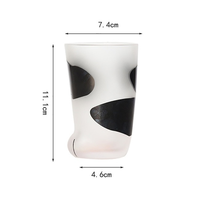 Black Abstract 300ml 3D Cat Paw Cup