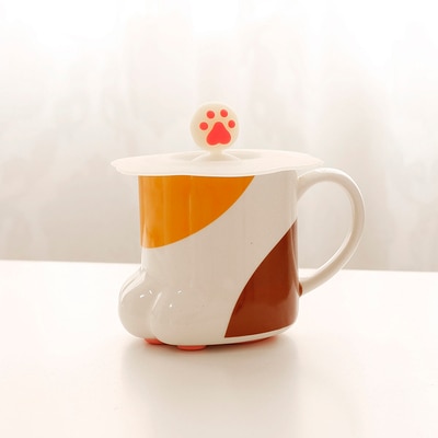 Cute Cat Paw Mug Coffee Mug Cartoon 3D Cat Claw Ceramic Drinkware with Lid Milk Breakfast 1.jpg 640x640 1 - Cat Paw Cup