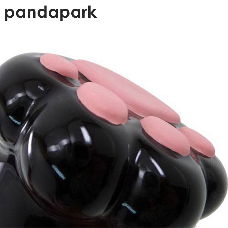 Black 3D Paw Cat Cup