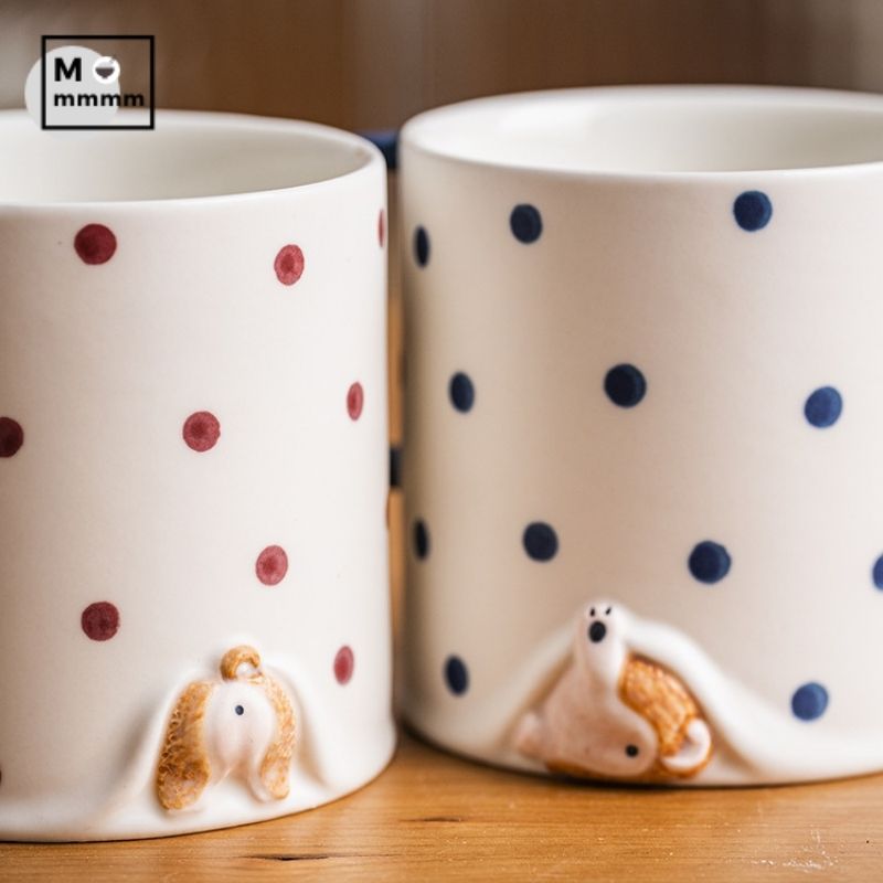 Cartoon Dog Animal Coffee Mug Breakfast Cup Ceramic Mugs With Handle Tea Milk Oatmeal Creative Birthday 4 - Cat Paw Cup