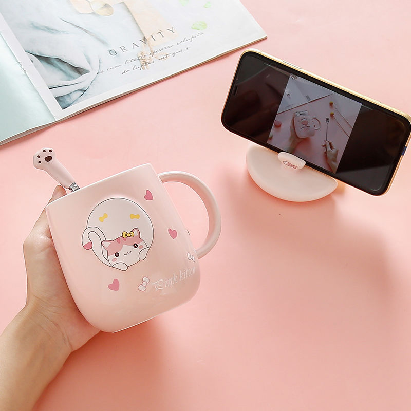 Cat Cup Women s 2021 New Cat Paw Cup High Yan Value Fresh Drinking Cup Ins - Cat Paw Cup
