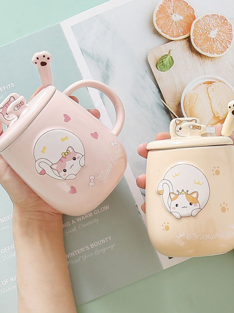 Cat Cups Women s 2022 New Cat Paw Cup High Yan Value Fresh Drinking Cup Ins 3 - Cat Paw Cup